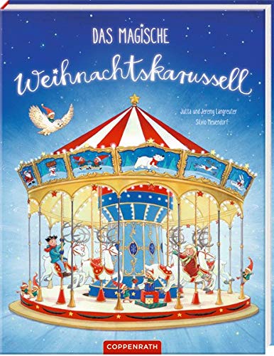 Bilderbuch mit Glitzer auf dem Cover: Das magische Weihnachtskarussell