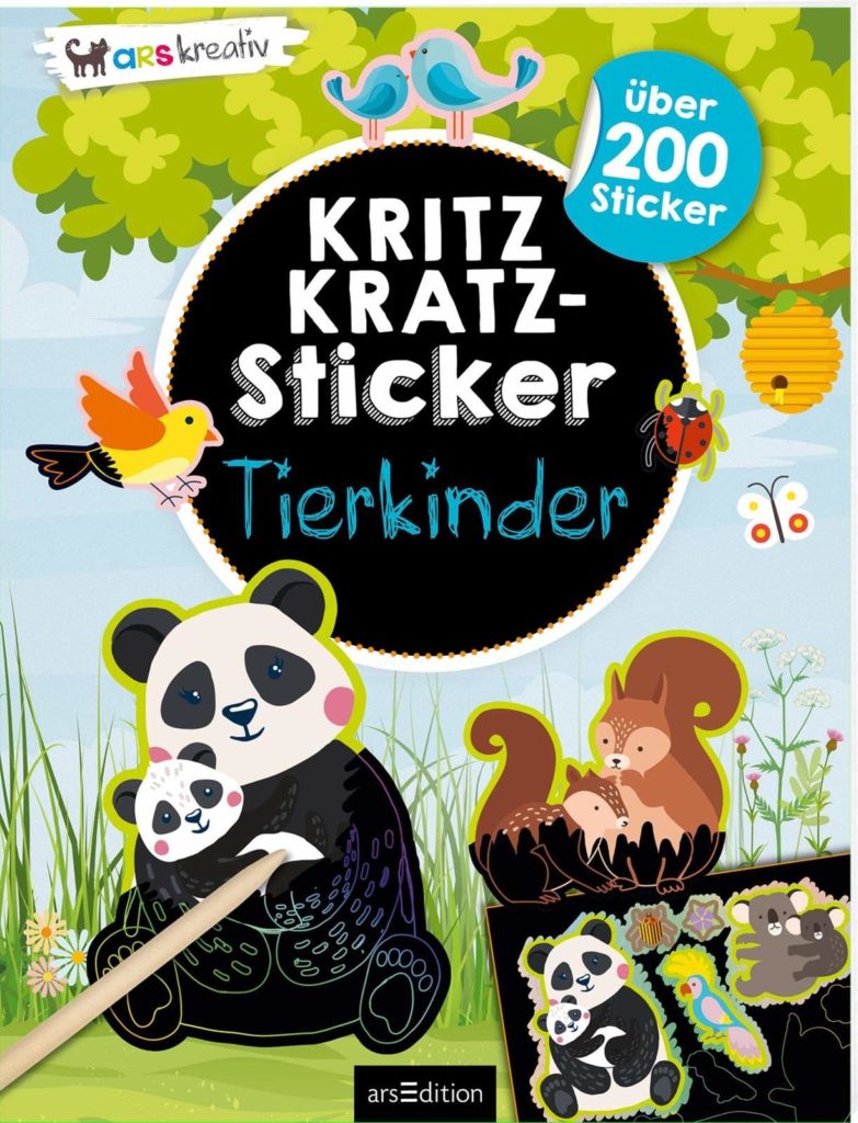 Sticker und Kritzeln: Kritzkratz-Sticker: Tierkinder